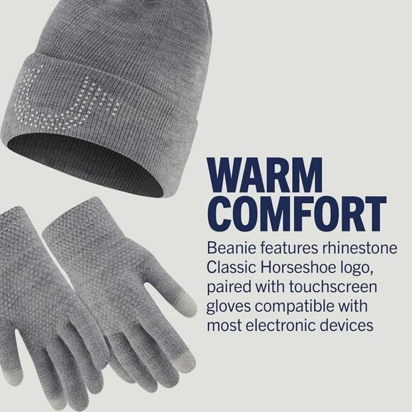True Religion Rhinestone Beanie & Glove Set main image 10